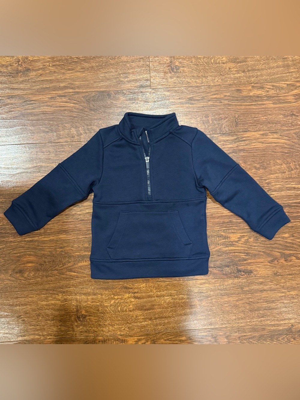 wonder nation Navy Half-Zip Puffer Pullover for Kids
